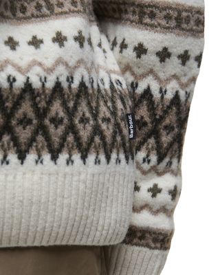 Hase Brushed Fair Isle Crewneck Sweater 