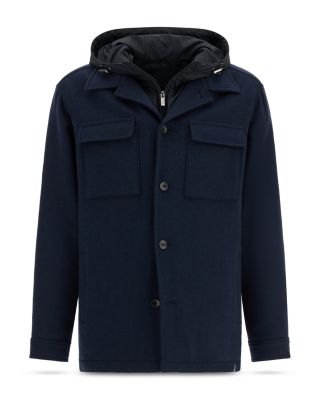 Hooded Shirt Jacket