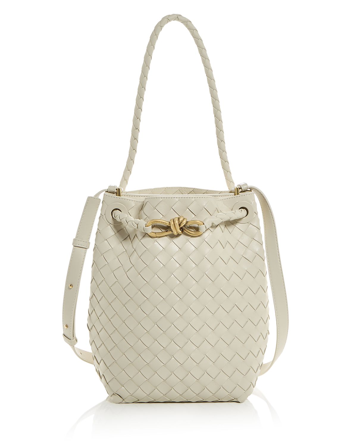 Bottega Veneta Andiamo Small Intrecciato Leather Bucket Bag