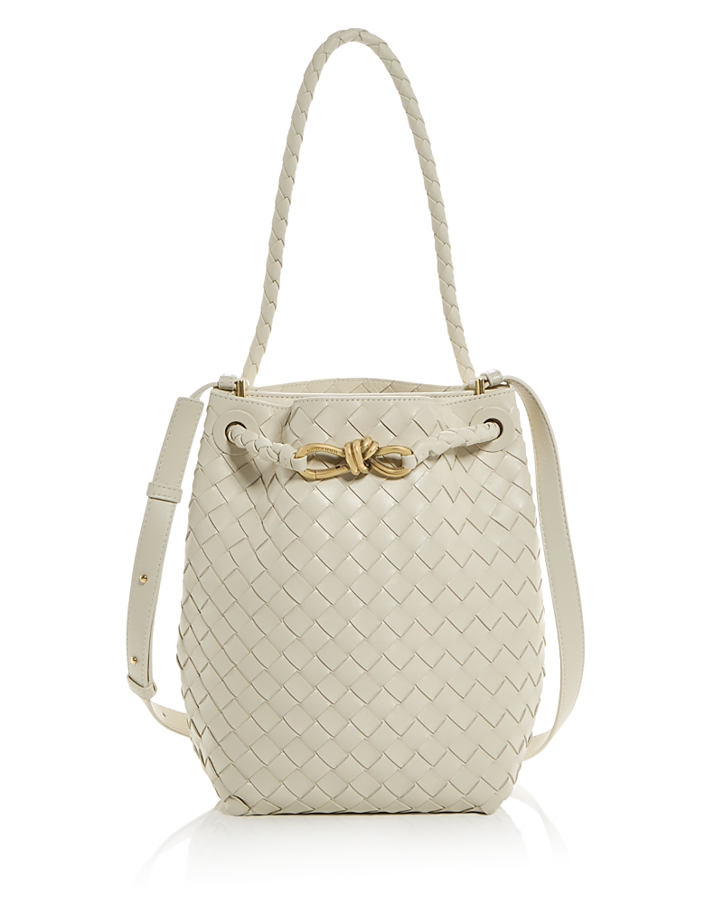 Bottega Veneta Andiamo Small Intrecciato Leather Bucket Bag · OS