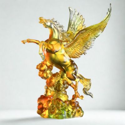 King Limited Edition Crystal Glass Sculpture