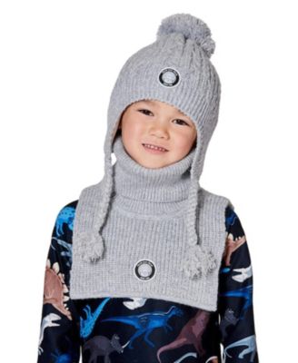  Unisex Lined Winter Hat with Pompom - Little Kid, Big Kid