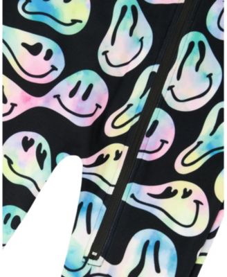 Girls' One-Piece Smiley Face Thermal Underwear - Baby