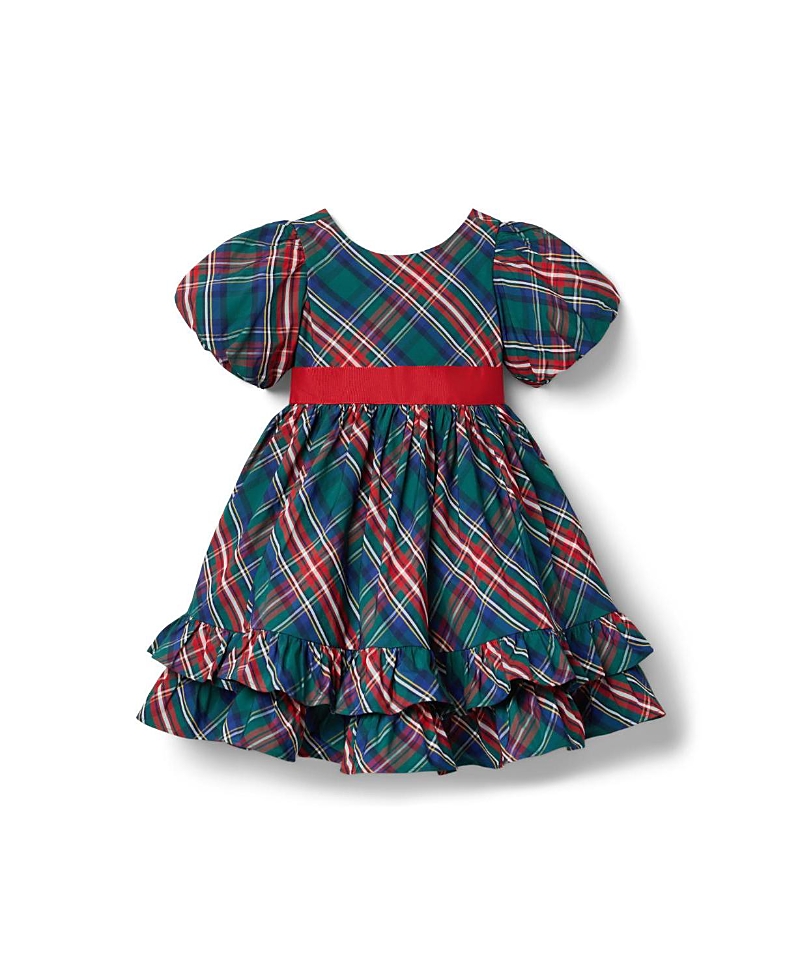 Janie and Jack Girls' The Bow-Tied Tartan Dress - Baby, Little Kid, Big Kid