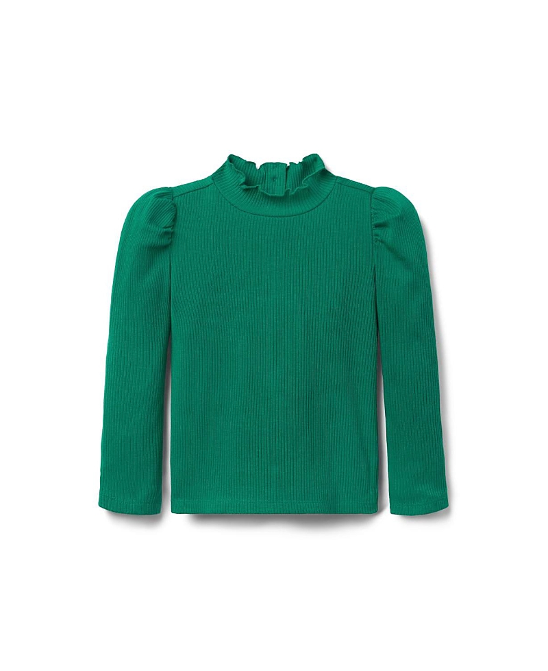 Janie and Jack Girls' Ribbed Turtleneck - Baby, Little Kid, Big Kid