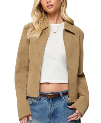 Cozette Faux Leather Jacket