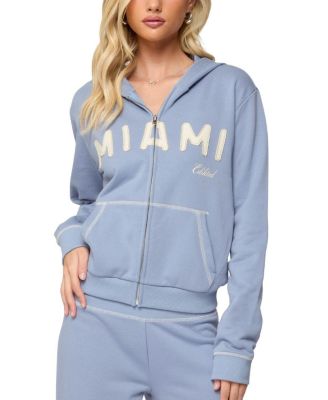 Miami Babe Zip Up Hoodie
