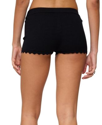 Maizy Scalloped Knit Micro Shorts