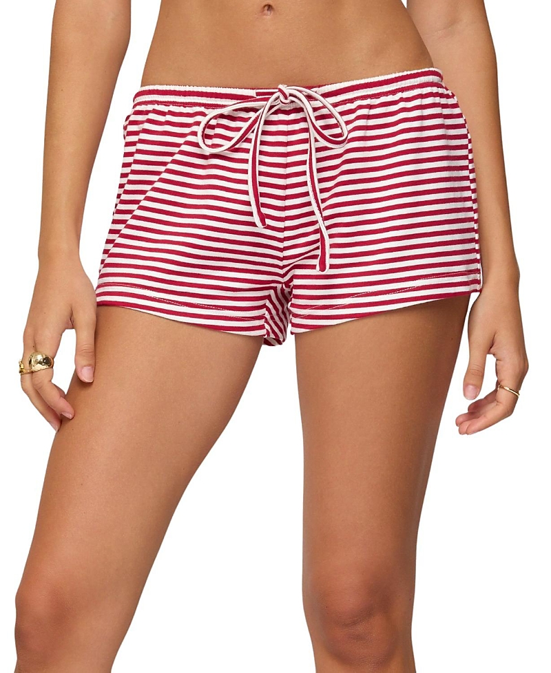 Edikted Jainee Striped Drawstring Shorts