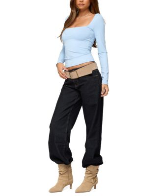 Lovie Fitted Square Neck Top