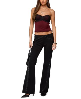 Contrast Lacey Mesh Bra Top