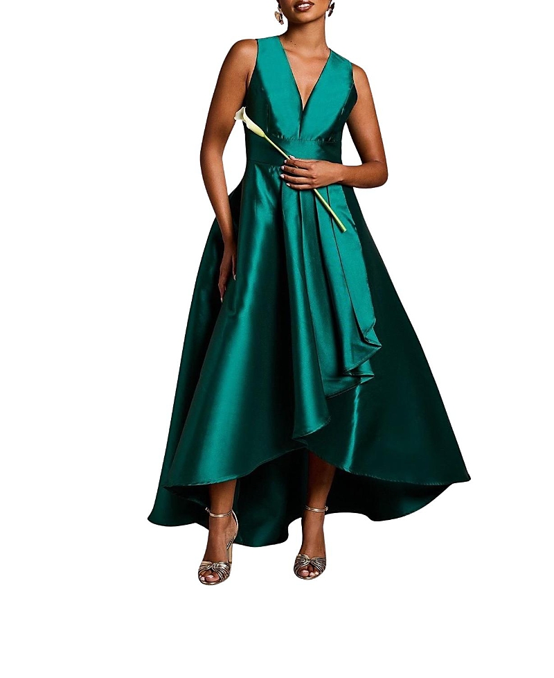 Coast Sleeveless Plunge Waterfall Maxi Dress