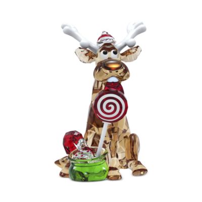 Holiday Cheers Dulcis Reindeer Crystal Figure