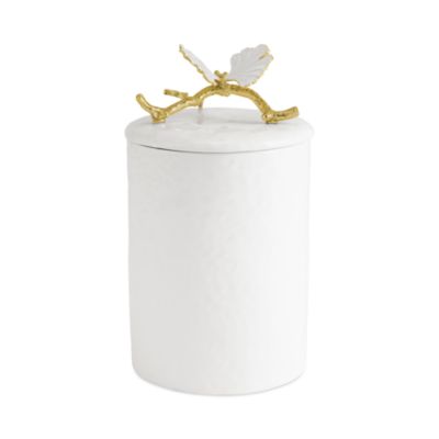 Butterfly Ginkgo Porcelain Canister, Small