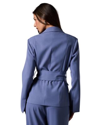 Wrap Tie Front Blazer