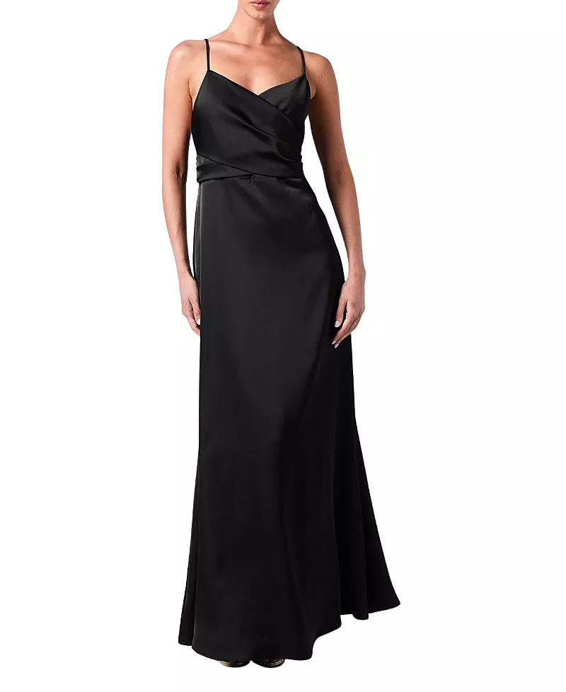 Coast Wrap Waist Satin Cami Bridesmaids Dress
