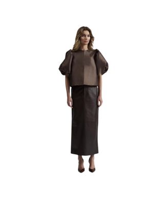 Cleo Pouf Balloon Sleeve Blouse