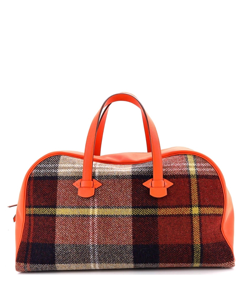 Pre-Owned HERMES 50 Galop Duffle Bag Multicolor Wool