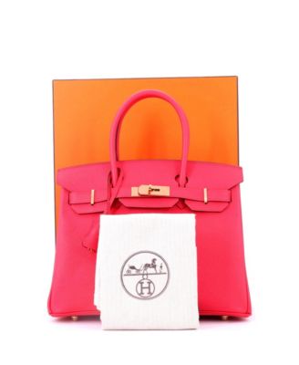 Birkin 30 Handbag Pink Epsom with Gold Hardware