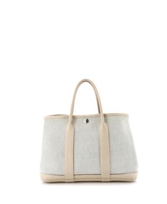 30 Garden Party Tote Toile and Leather