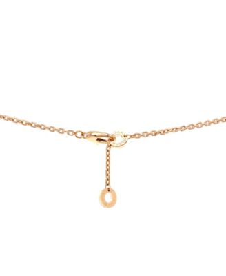  Serpenti Viper Pendant Necklace 18K Rose Gold with Diamonds, 19 - 19.75"