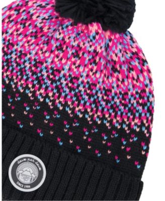 Girls' Lined Knit Fluffy Pompom Hat - Little Kid, Big Kid