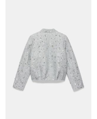 Women's Sequin Boucle Bomber