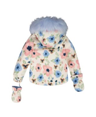 Girls' Two-Piece Play Snowsuit Floral Jacket - Baby, Little Kid