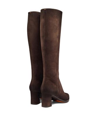  Women's Suede Mid-Heel Boot