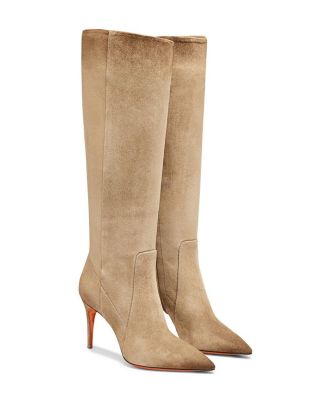  Women's Suede High-Heel Boot
