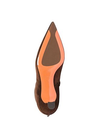 Women's Suede Mid-Heel Ankle Boot