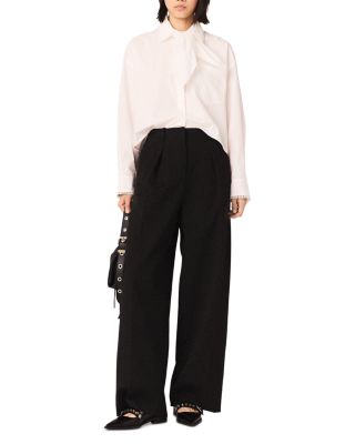 Double Pleated Palazzo Pants