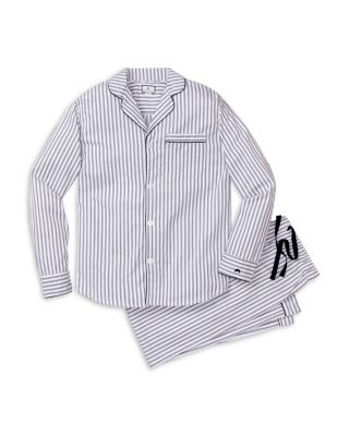 Navy French Ticking Pajama Set