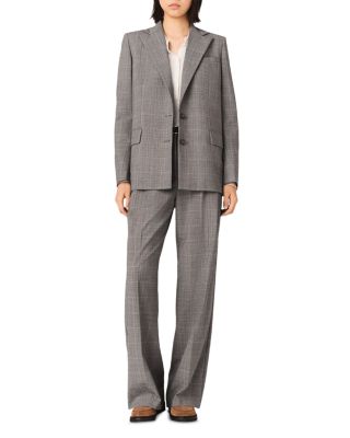 Checked Oversized Blazer