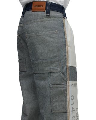 Wide Leg Columbus Number Graphic Jeans