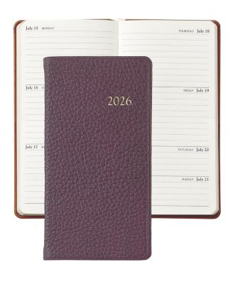  2026 Pebble Leather Pocket Datebook