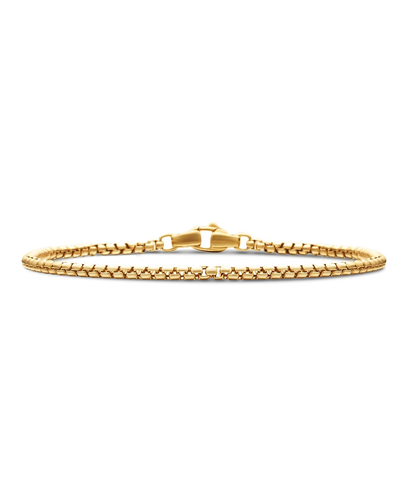 David Yurman Men's 18K Yellow Gold Chain Box Link Bracelet