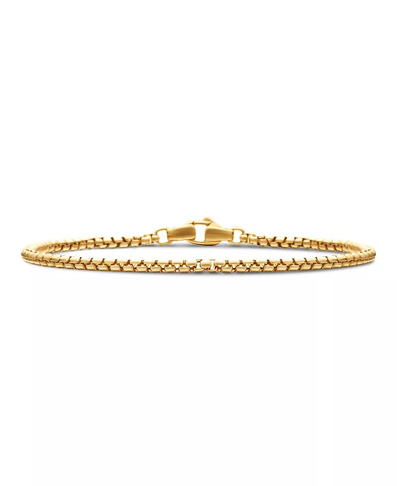 David Yurman Men's 18K Yellow Gold Chain Box Link Bracelet