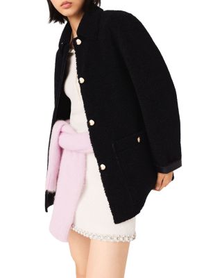 Reversible Faux Leather Fleece Jacket