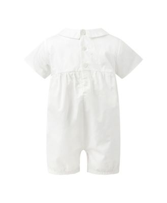  Boys' Pintuck Romper and Bonnet - Baby
