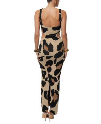  Zahara Print Maxi Dress