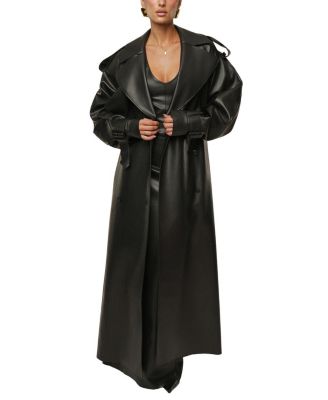  The Icon PU Leather Coat