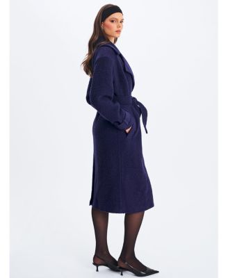  Jaelyn Wool Blend Double-Breasted Belted Coat