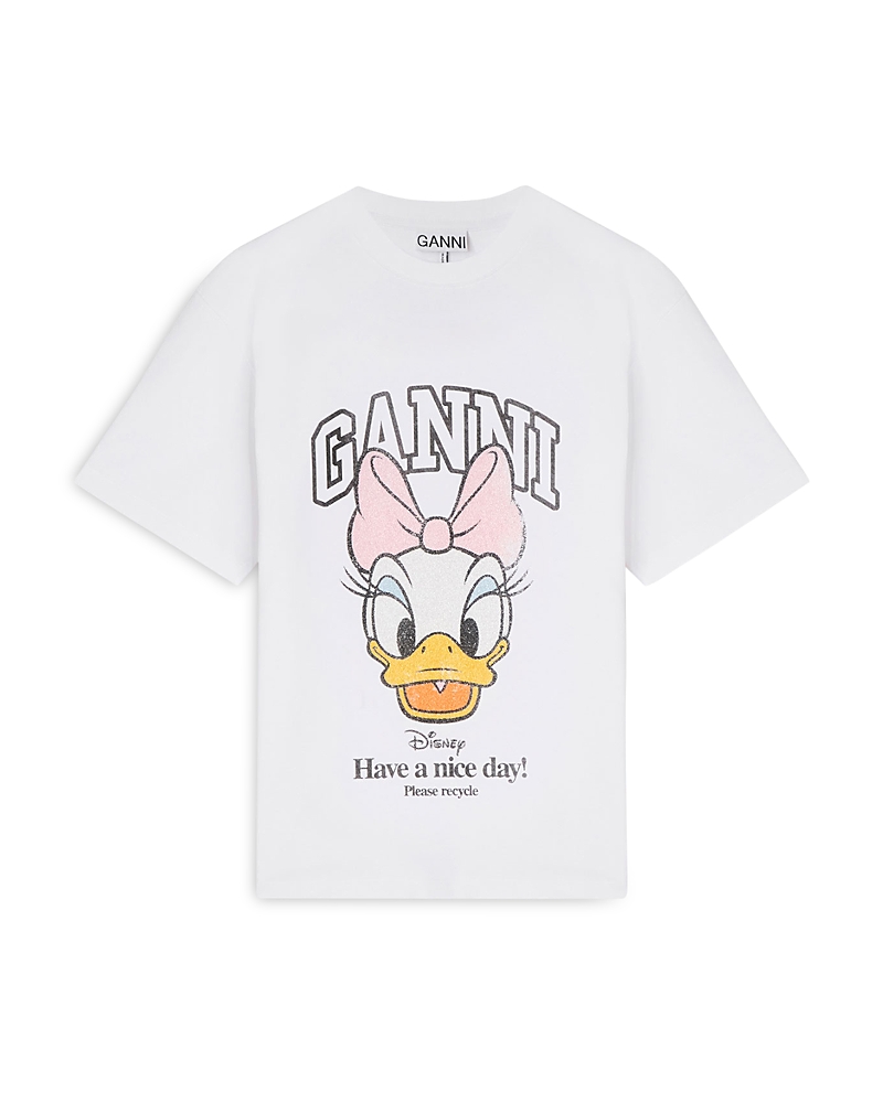 Ganni Daisy Duck Graphic Baby Fit Tee