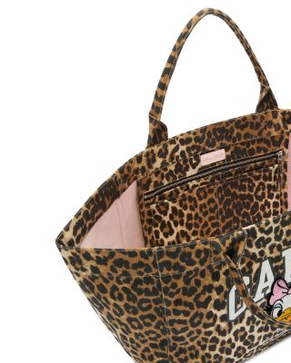 XXL Daisy Duck Leopard Print Tote