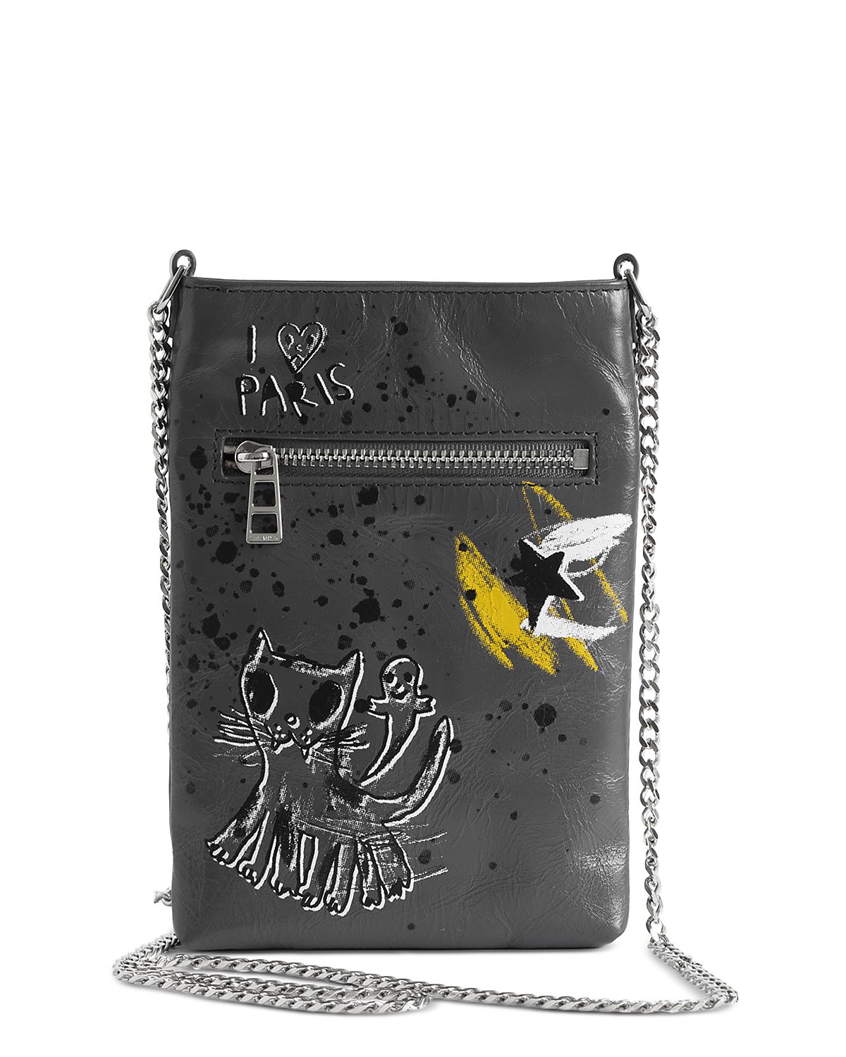 Zadig & Voltaire x Humberto Cruz Rock Leather Phone Pouch