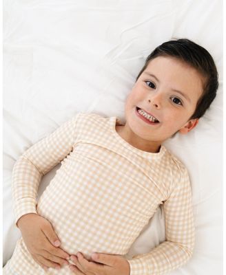  Boys' Sandstone Gingham Pajama Set - Baby, Little Kid