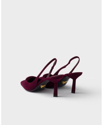  Women's Suede Slingback Pumps