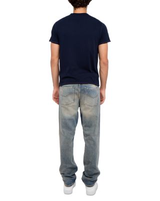 Monastir Embroidered Short Sleeve Henley Tee