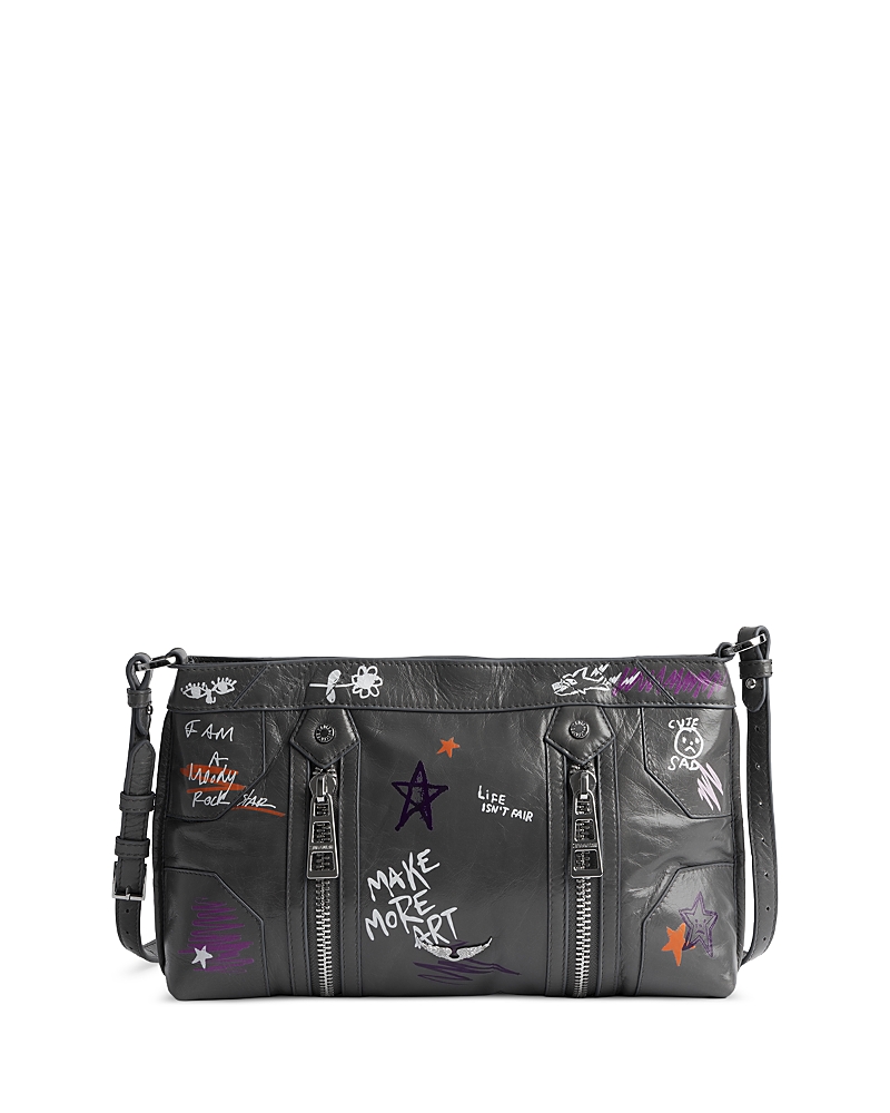 Zadig & Voltaire x Humberto Cruz Sunny Moody Vintage Patent Leather Shoulder Bag